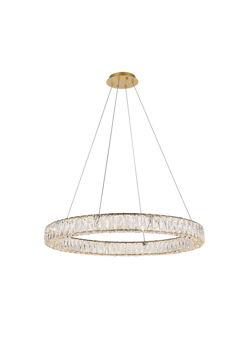 Integrated Led Chip Light Gold Chandelier Clear Royal Cut Crystal by Elegant Lighting