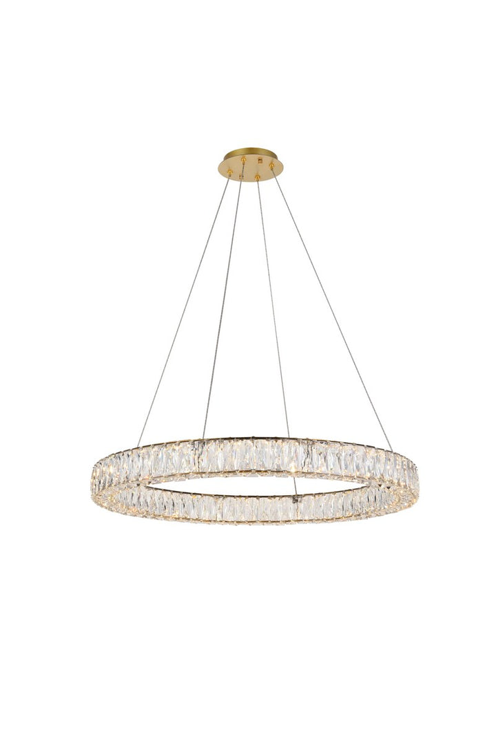 Integrated Led Chip Light Gold Chandelier Clear Royal Cut Crystal by Elegant Lighting
