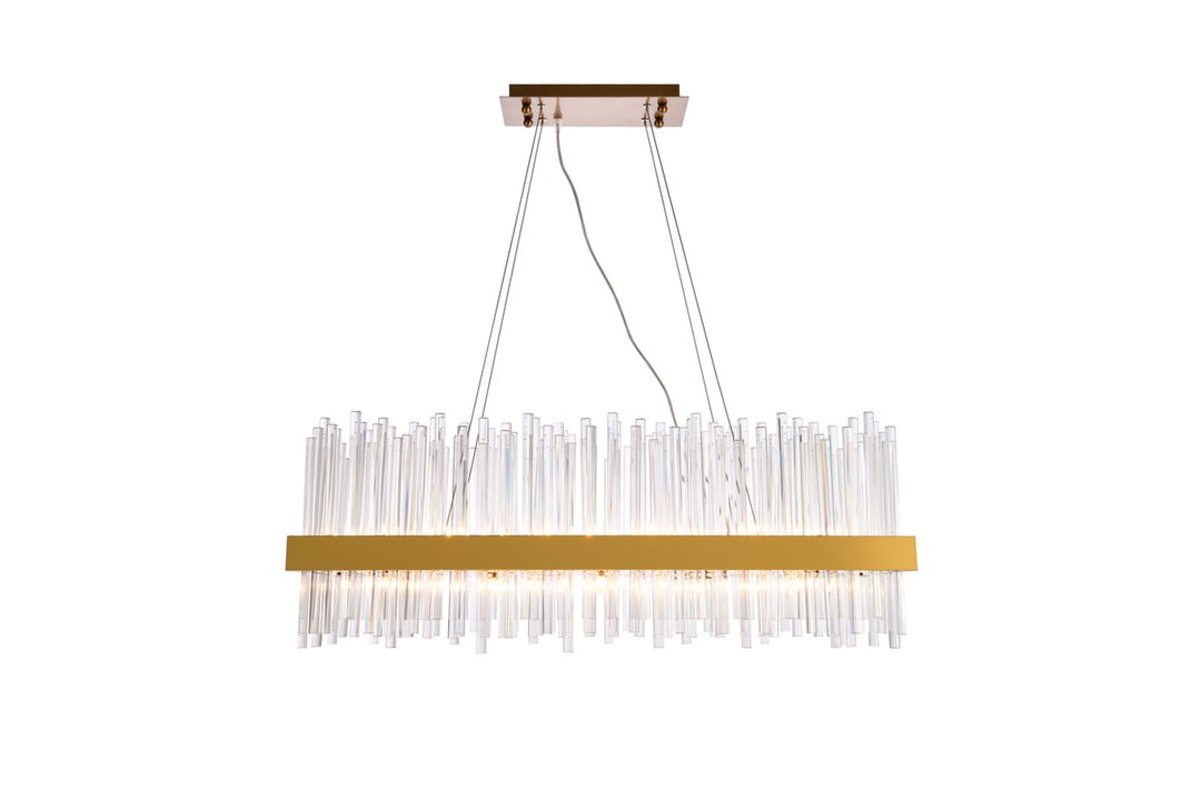 20 Light Gold Chandelier Clear Royal Cut Crystal by Elegant Lighting