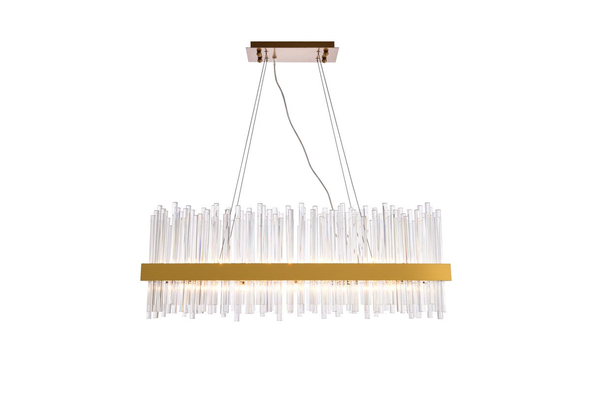 20 Light Gold Chandelier Clear Royal Cut Crystal by Elegant Lighting