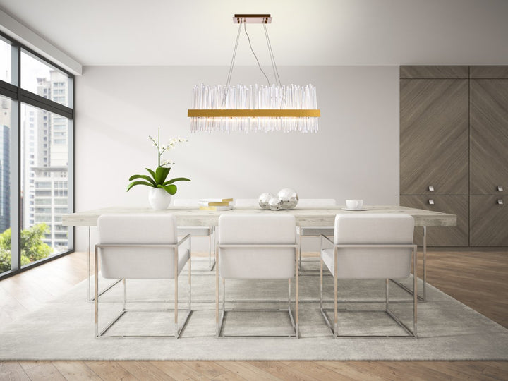 20 Light Gold Chandelier Clear Royal Cut Crystal