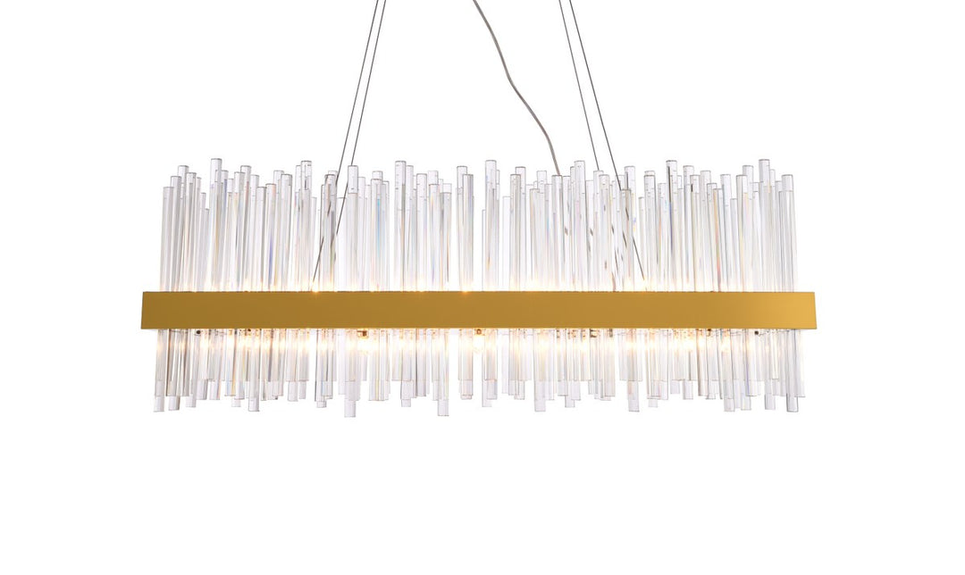 20 Light Gold Chandelier Clear Royal Cut Crystal
