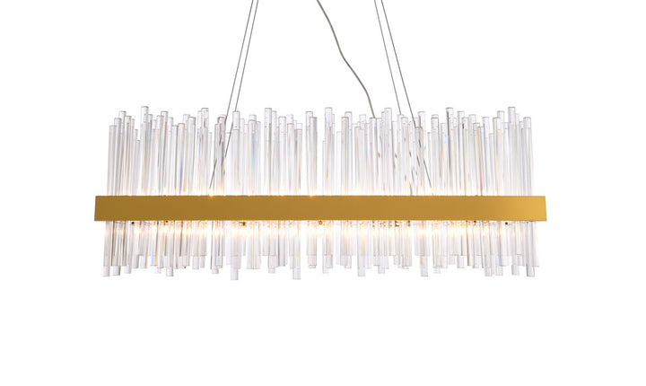 20 Light Gold Chandelier Clear Royal Cut Crystal