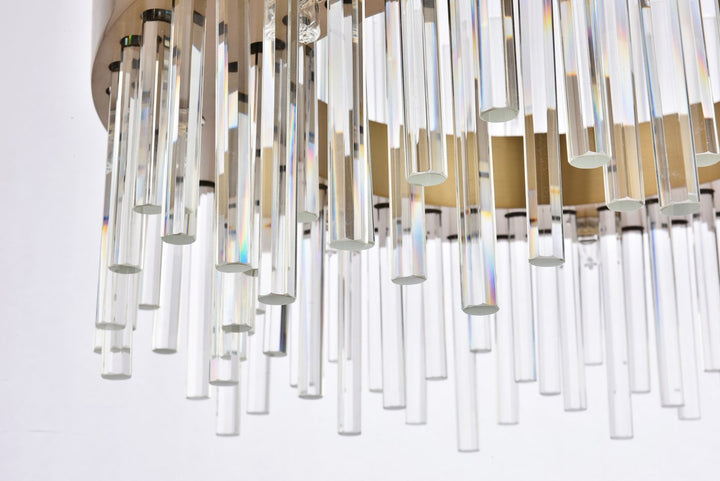 14 Light Gold Chandelier Clear Royal Cut Crystal
