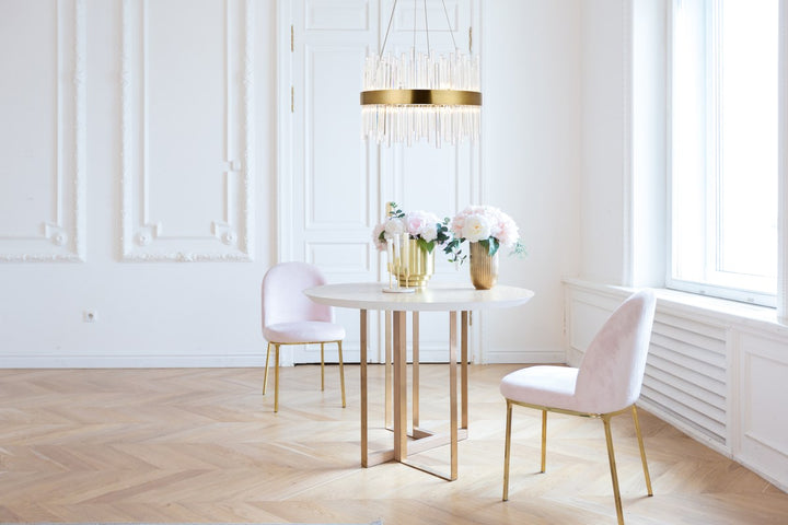 14 Light Gold Chandelier Clear Royal Cut Crystal