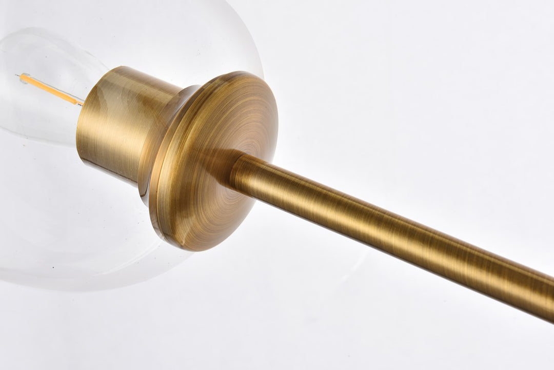 9 Lights Brass Chandelier