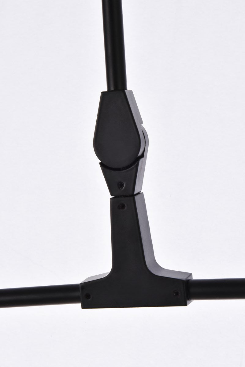 9 Lights Black Chandelier