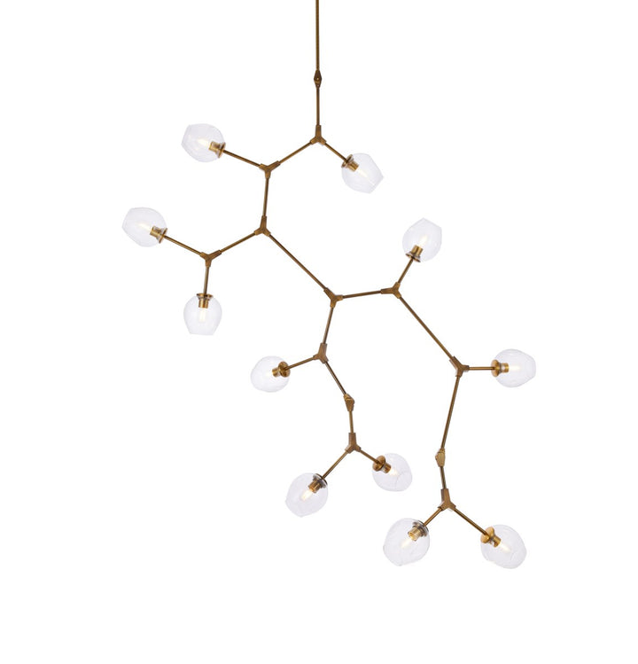 11 Lights Brass Chandelier