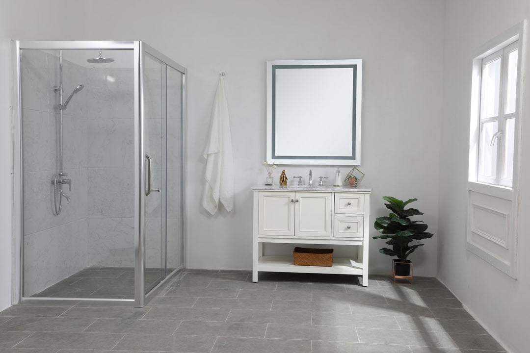Hardwired Led Mirror W36 X H40 Dimmable 5000K