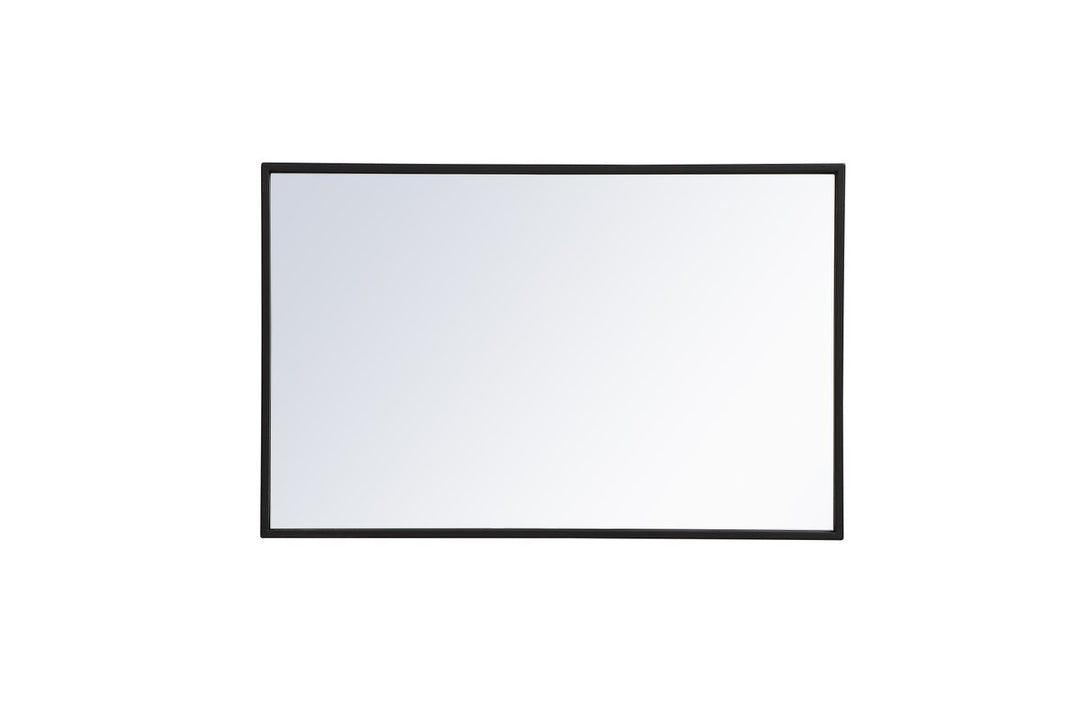 Metal Frame Rectangle Mirror 18X28 Inch In Black