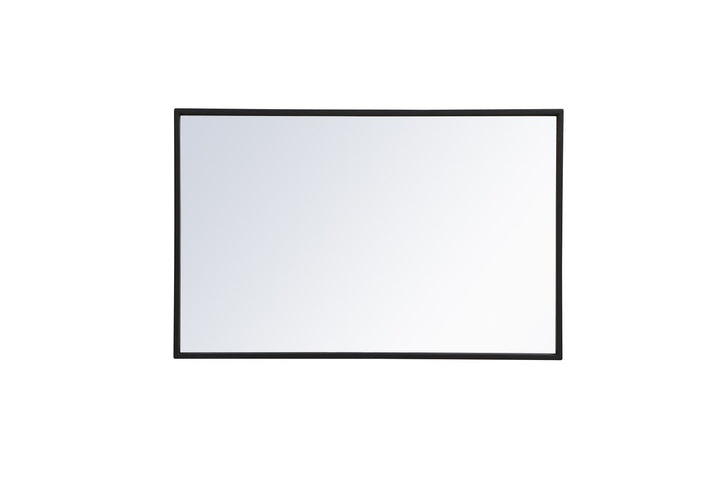 Metal Frame Rectangle Mirror 18X28 Inch In Black