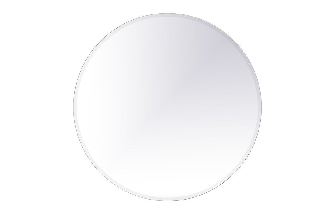 Round Mirror 42 Inch Clear by Elegant Decor