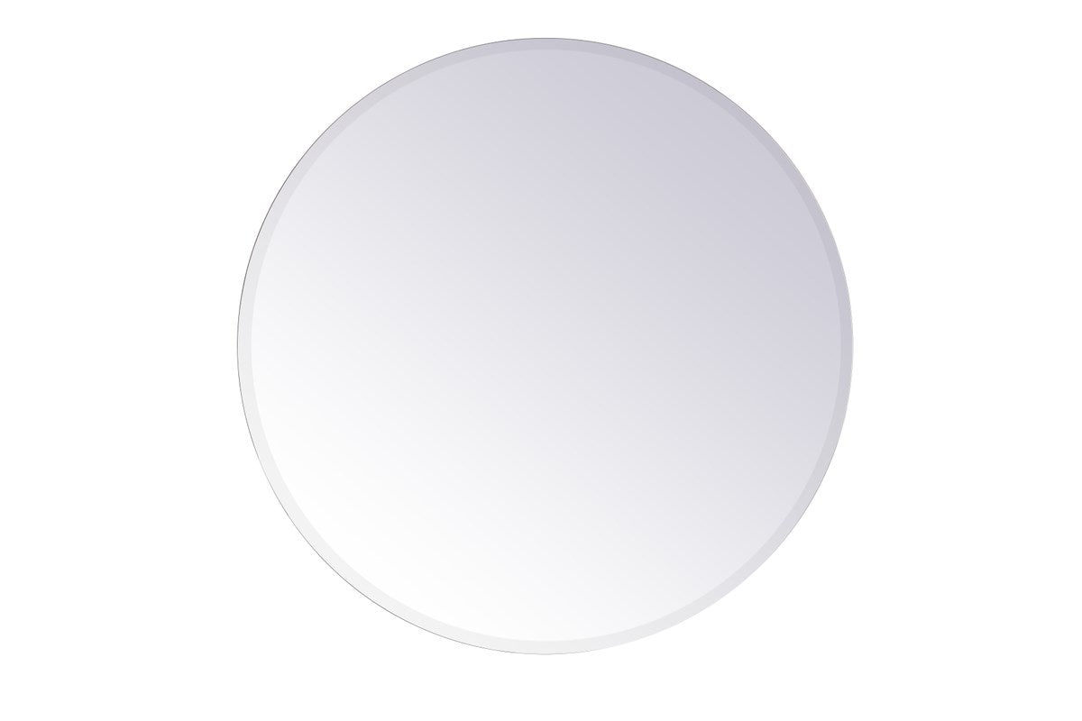 Round Mirror 36 Inch In Clear by Elegant Decor