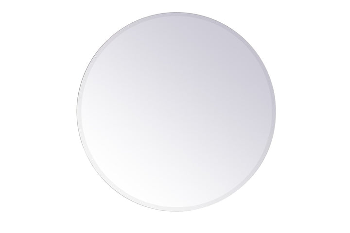 Round Mirror 36 Inch In Clear by Elegant Decor