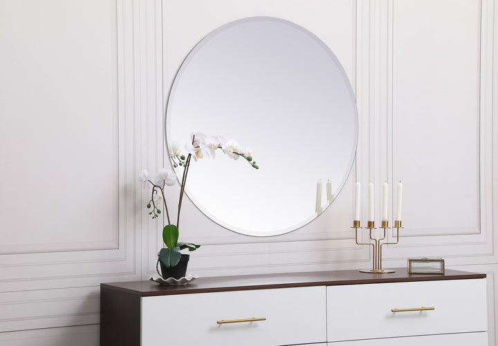 Round Mirror 36 Inch In Clear