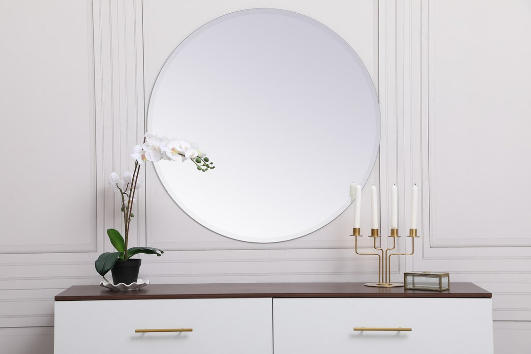 Round Mirror 36 Inch In Clear
