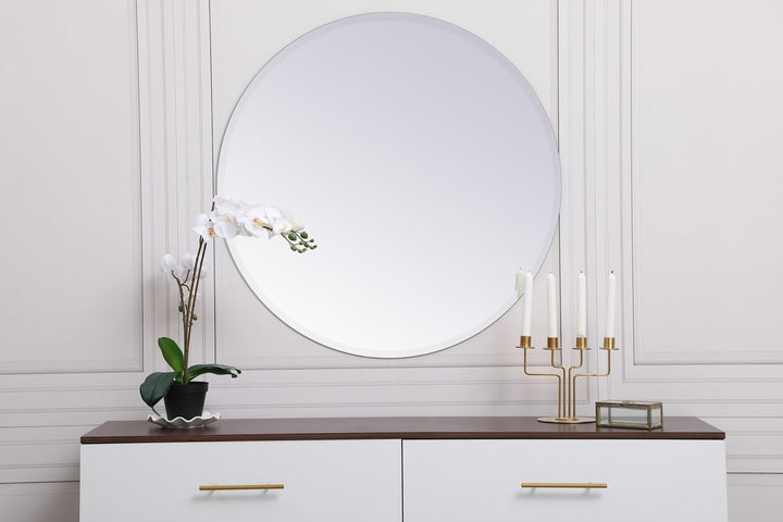 Round Mirror 36 Inch In Clear