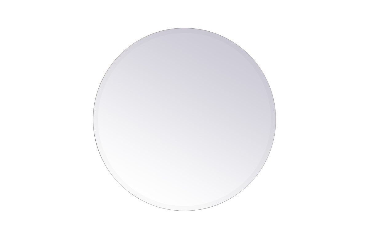 Round Mirror 28 Inch In Clear by Elegant Decor
