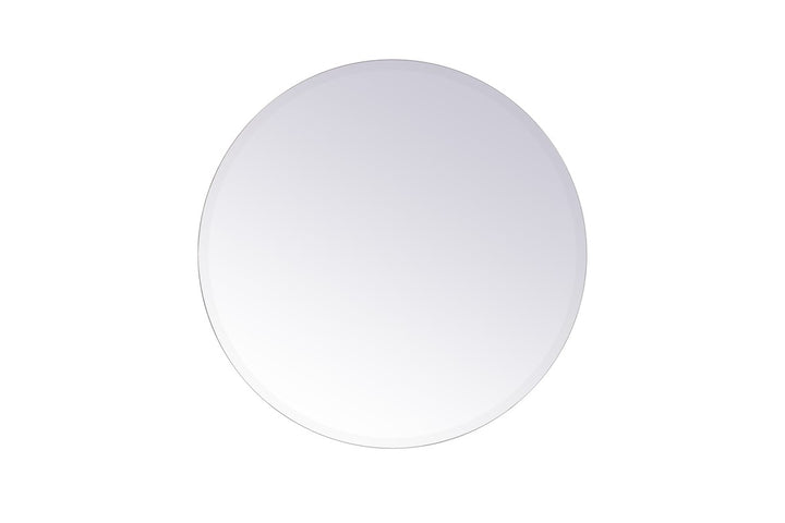 Round Mirror 28 Inch In Clear by Elegant Decor