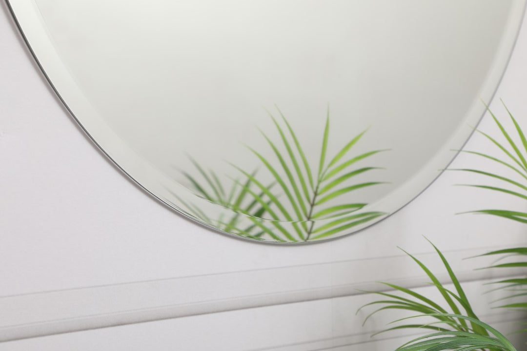 Round Mirror 28 Inch In Clear