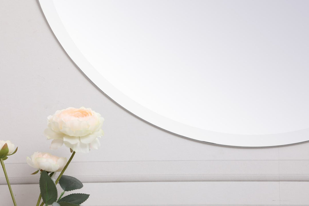 Round Mirror 28 Inch In Clear