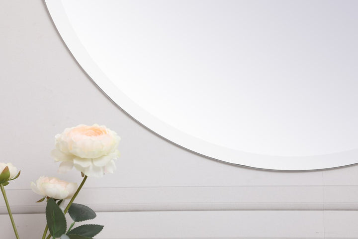 Round Mirror 28 Inch In Clear
