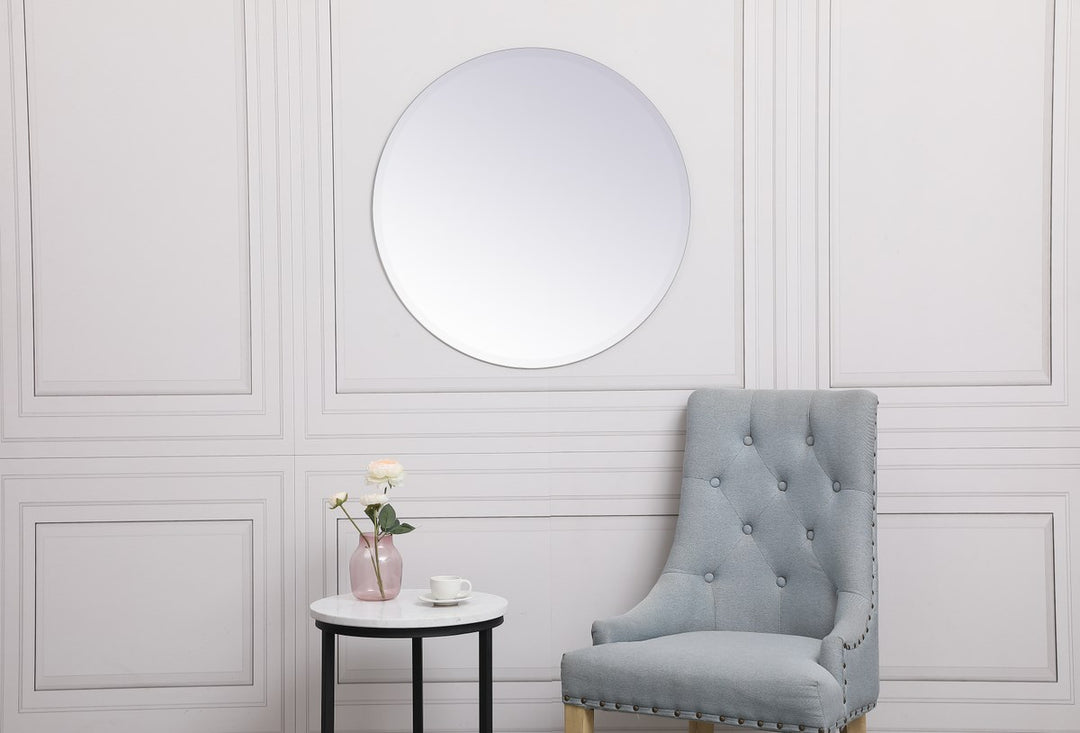Round Mirror 28 Inch In Clear