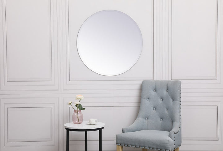 Round Mirror 28 Inch In Clear