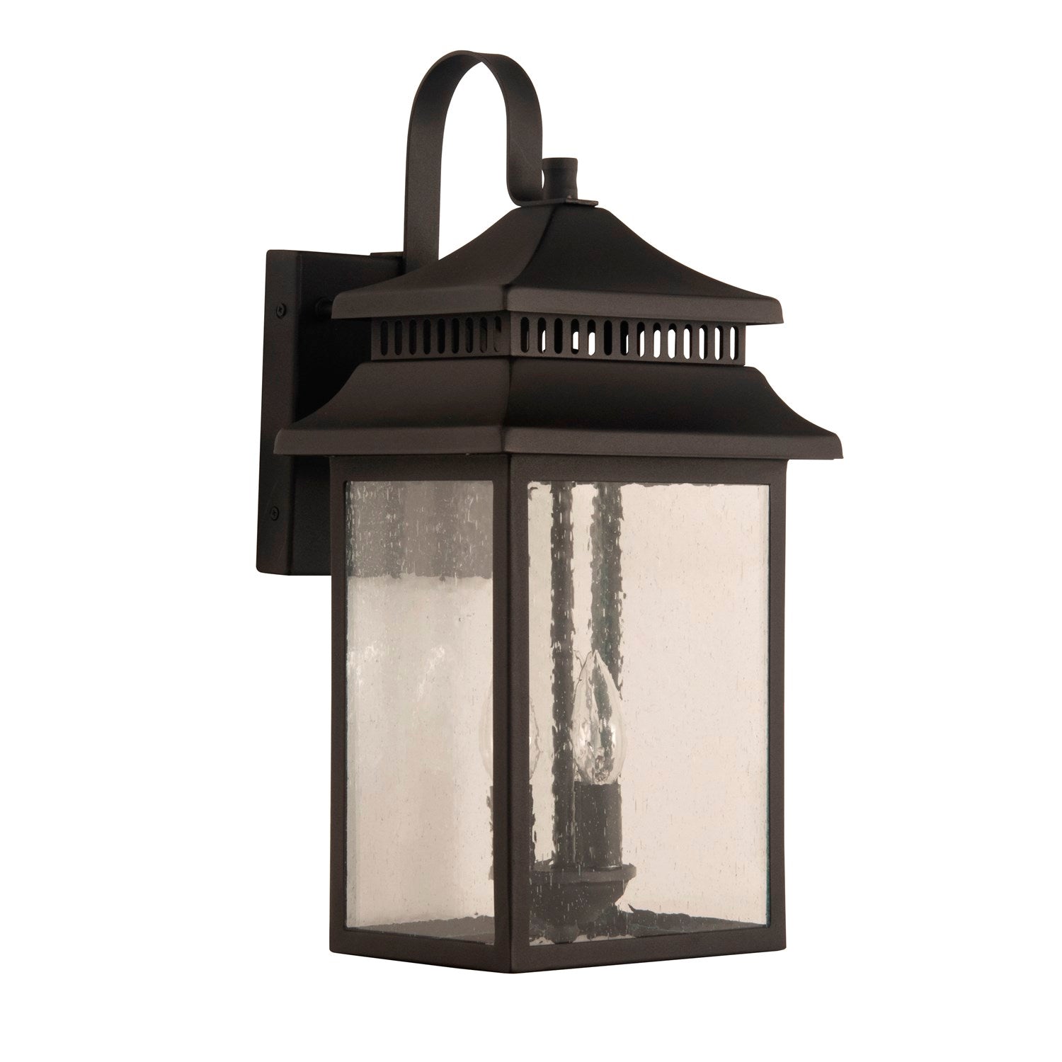 3 Light Large Outdoor Wall Mount in Textured Black by Craftmade