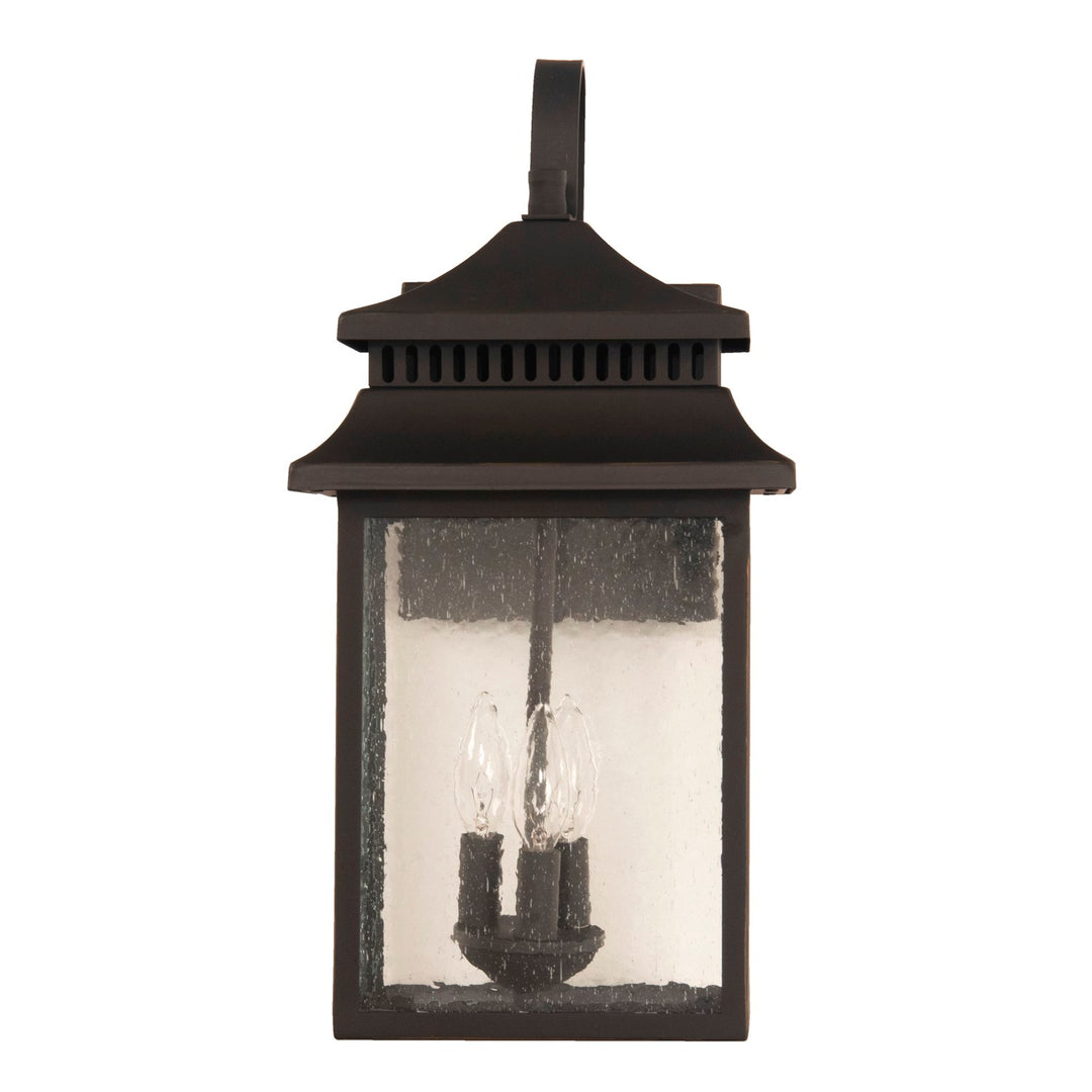 3 Light Large Outdoor Wall Mount in Dark Bronze Gilded