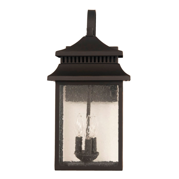 3 Light Large Outdoor Wall Mount in Dark Bronze Gilded