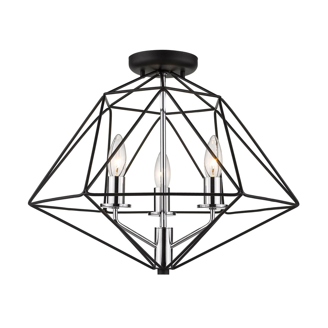 3 Light Semi Flush Mount