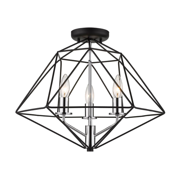 3 Light Semi Flush Mount