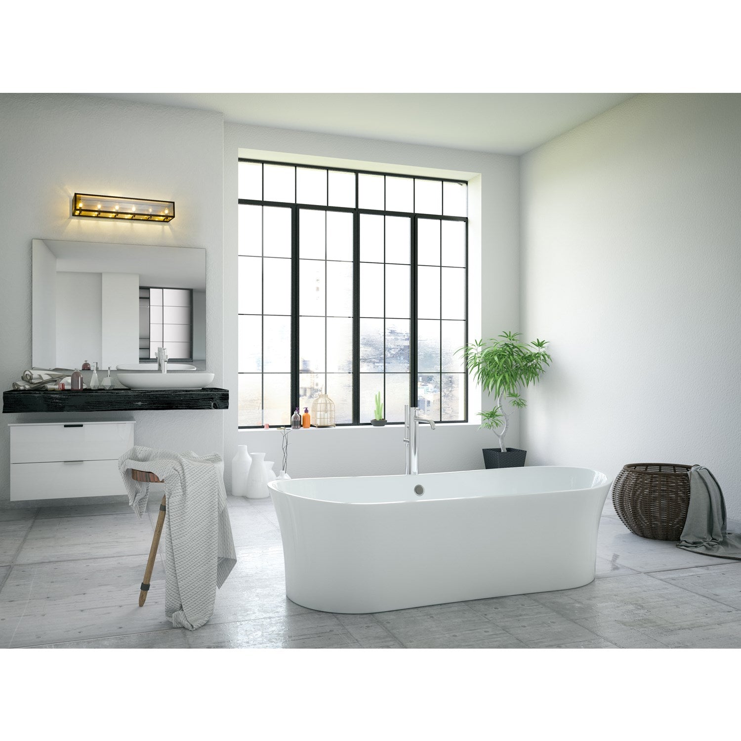 6 Light Vanity