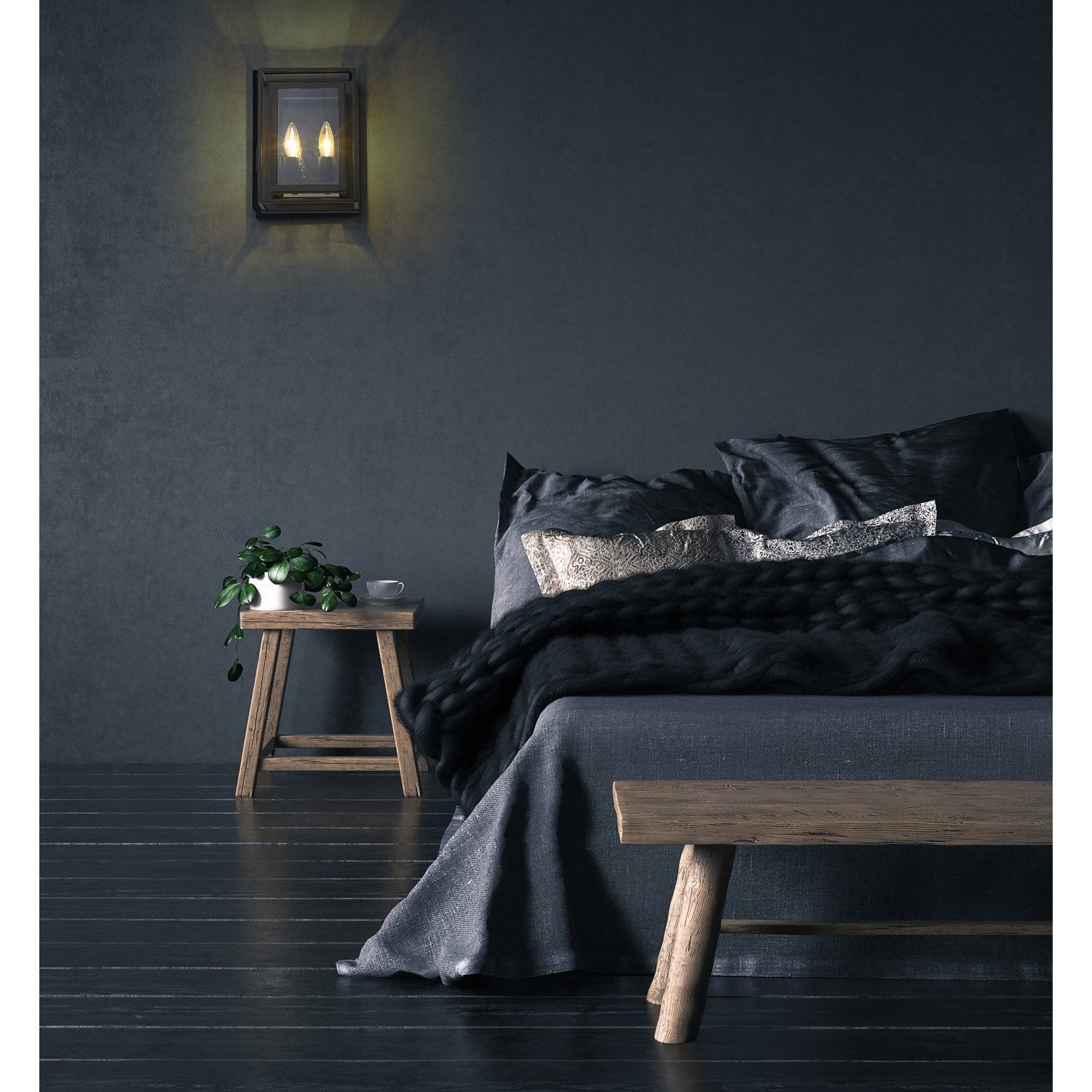 2 Light Wall Sconce