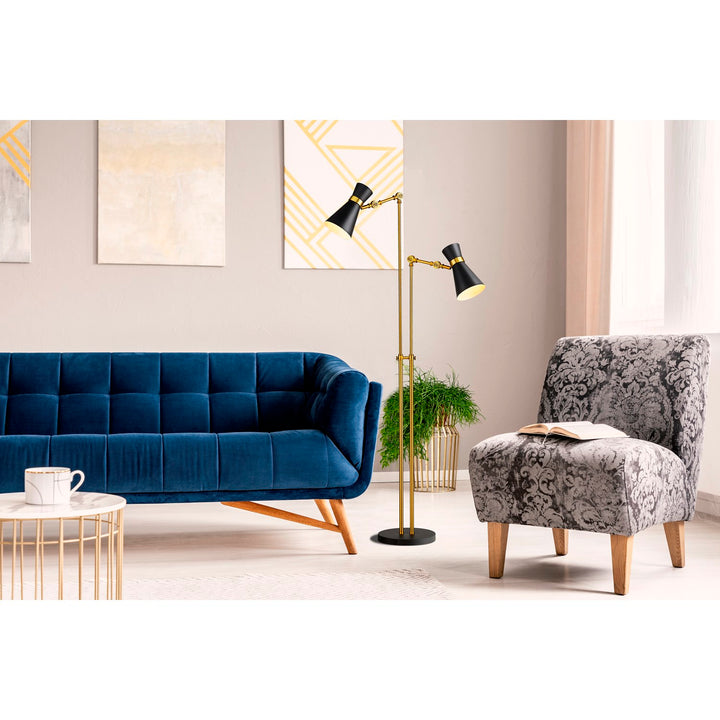 2 Light Floor Lamp