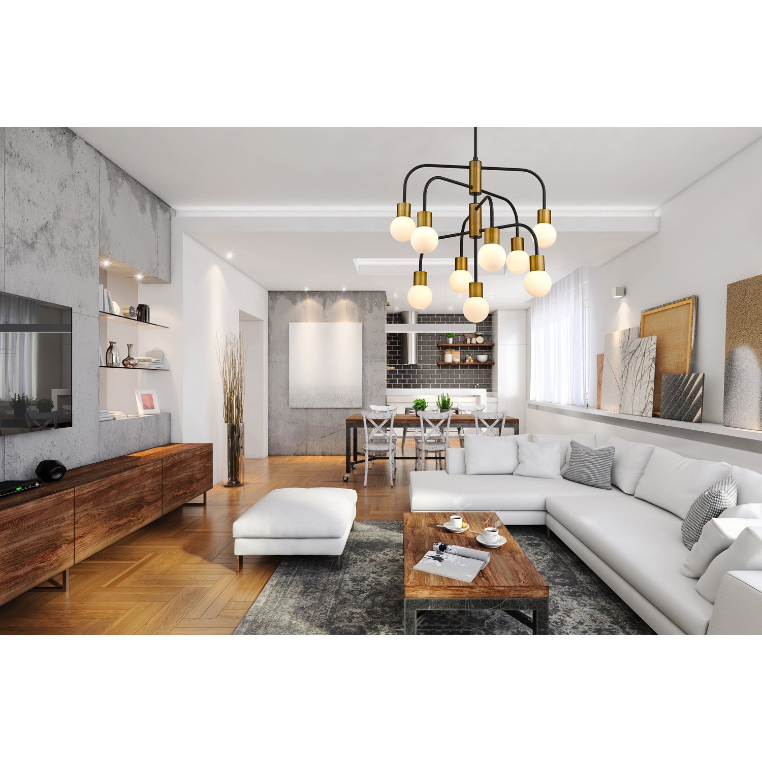 9 Light Chandelier