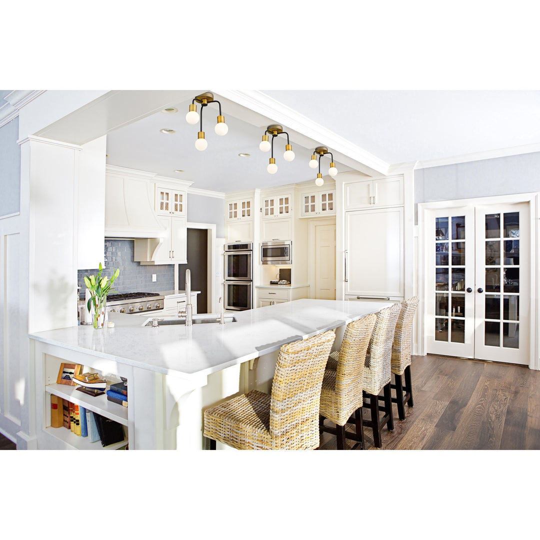 3 Light Semi Flush Mount