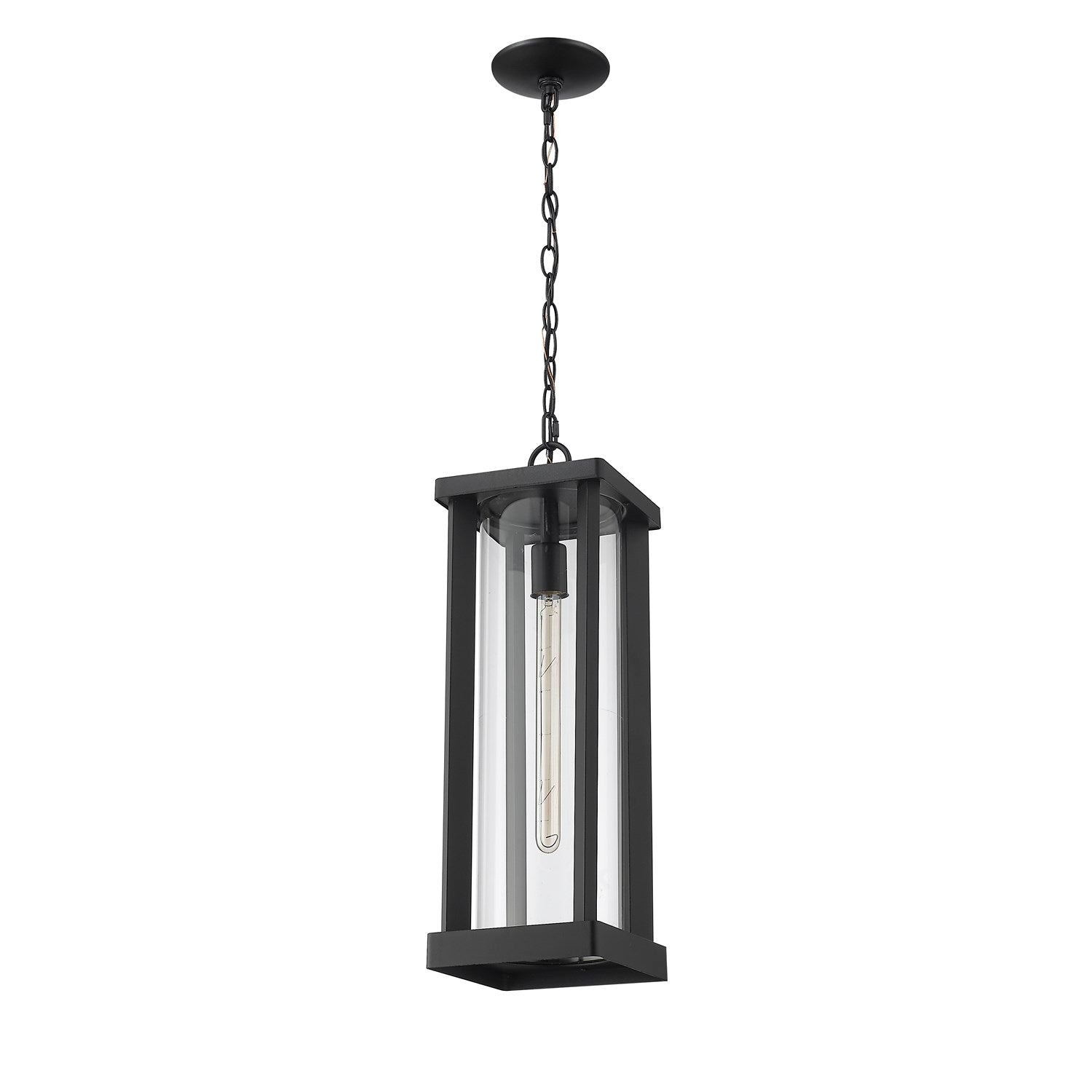 1 Light Outdoor Chain Mount Ceiling Fixture