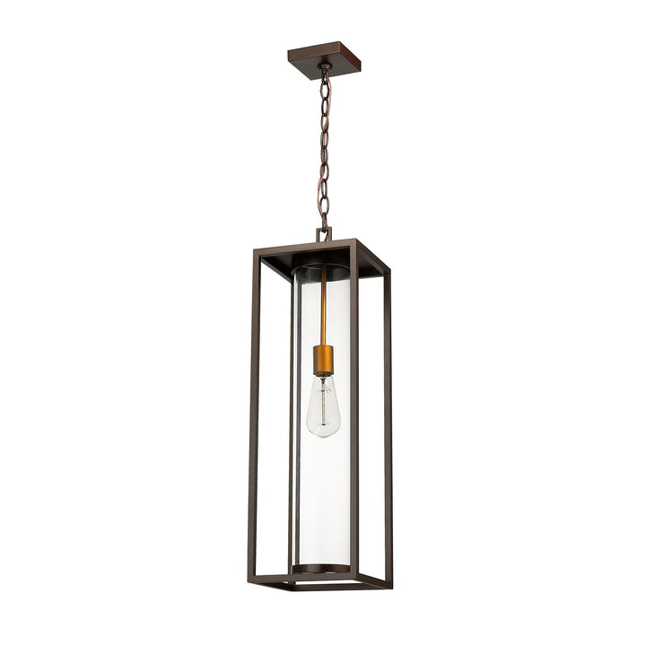 1 Light Outdoor Chain Mount Ceiling Fixture