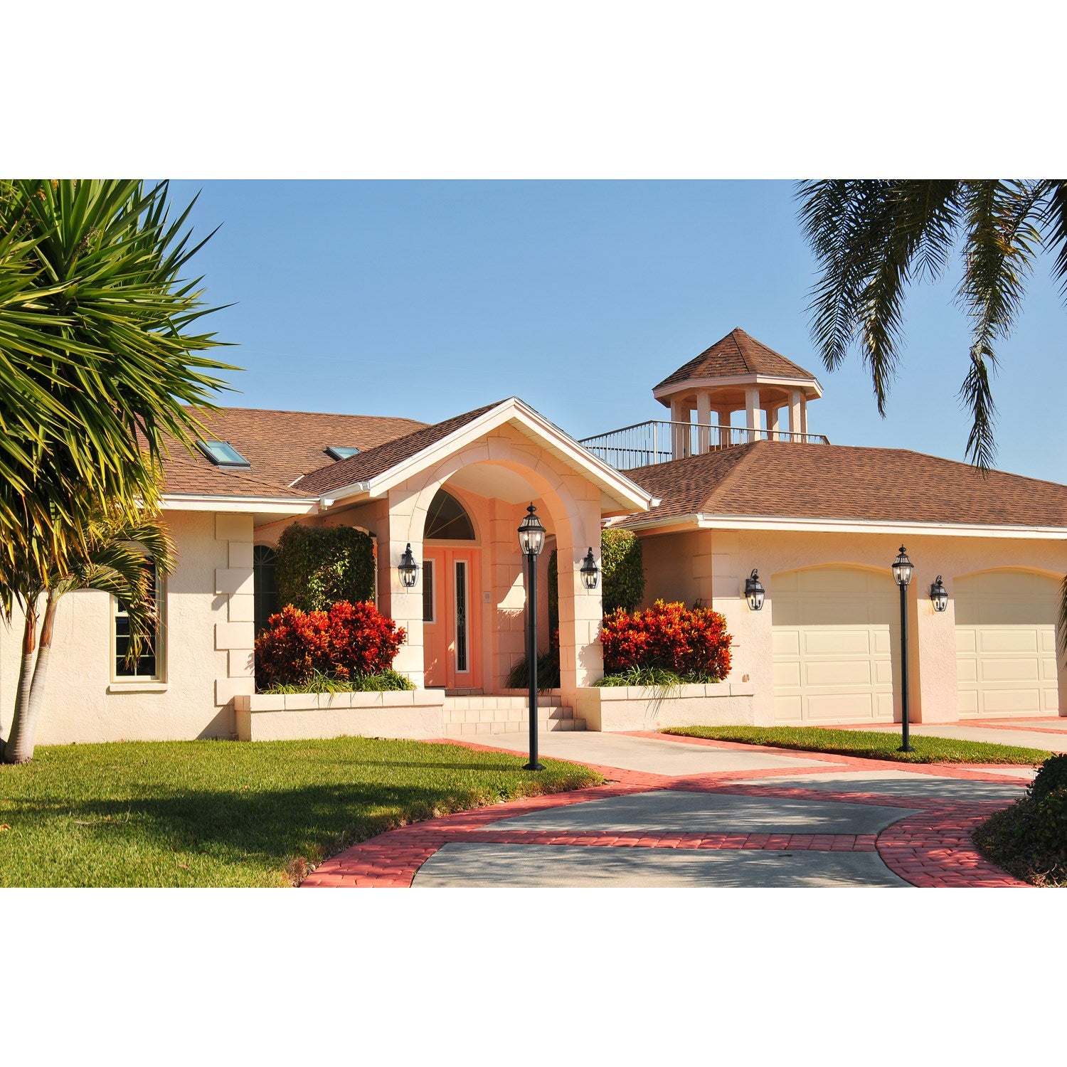 2 Light Outdoor Post Mounted Fixture