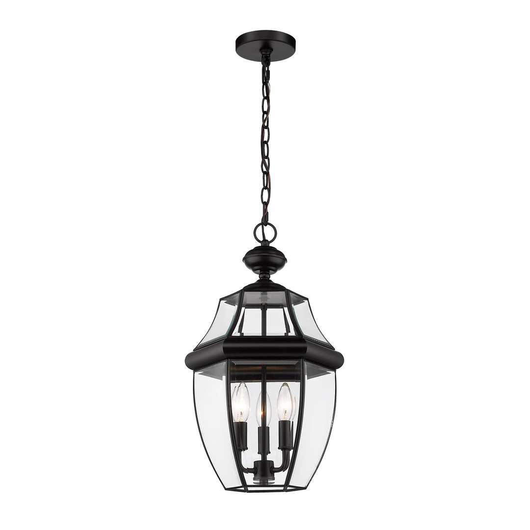 3 Light Outdoor Chain Mount Ceiling Fixture by Z-Lite