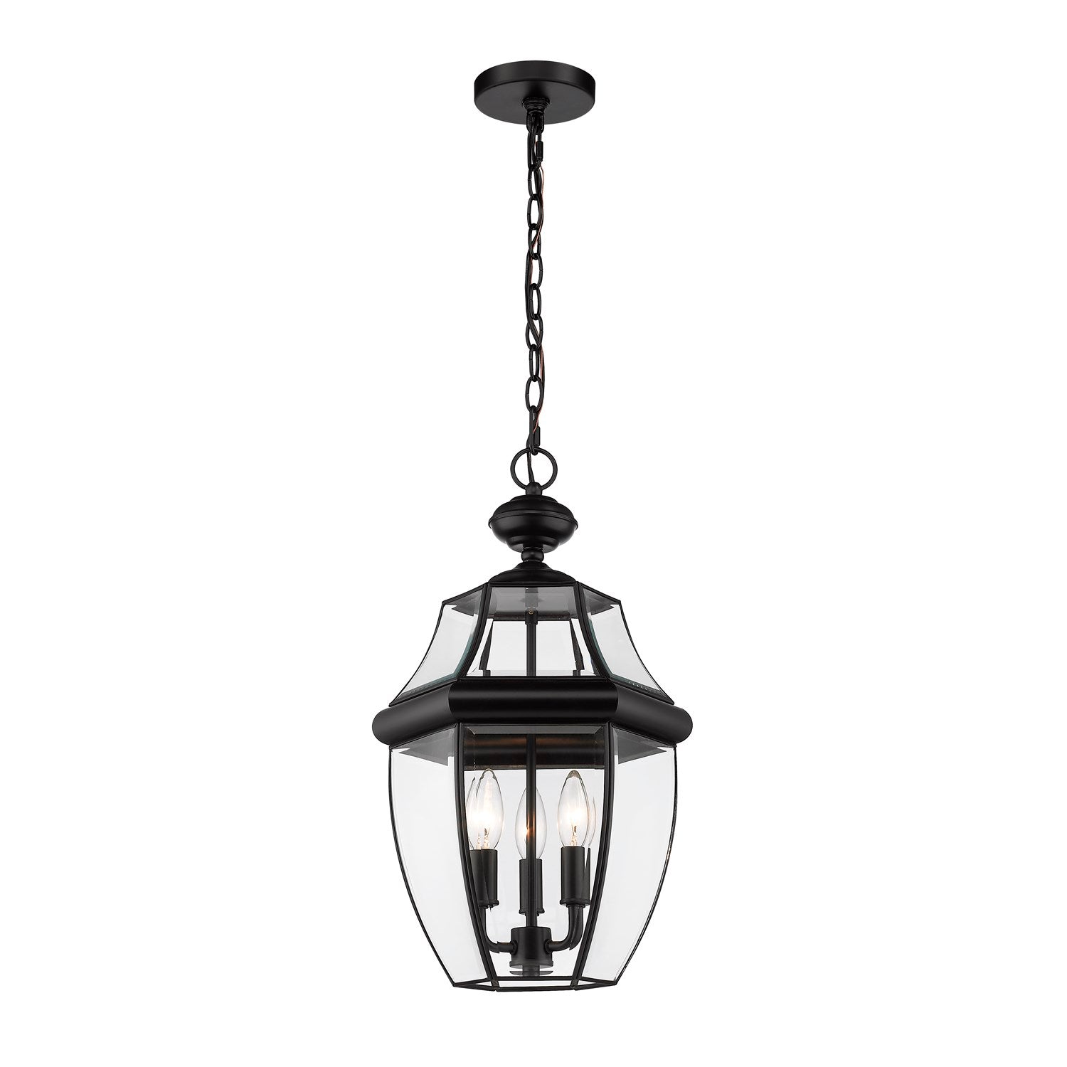 3 Light Outdoor Chain Mount Ceiling Fixture by Z-Lite