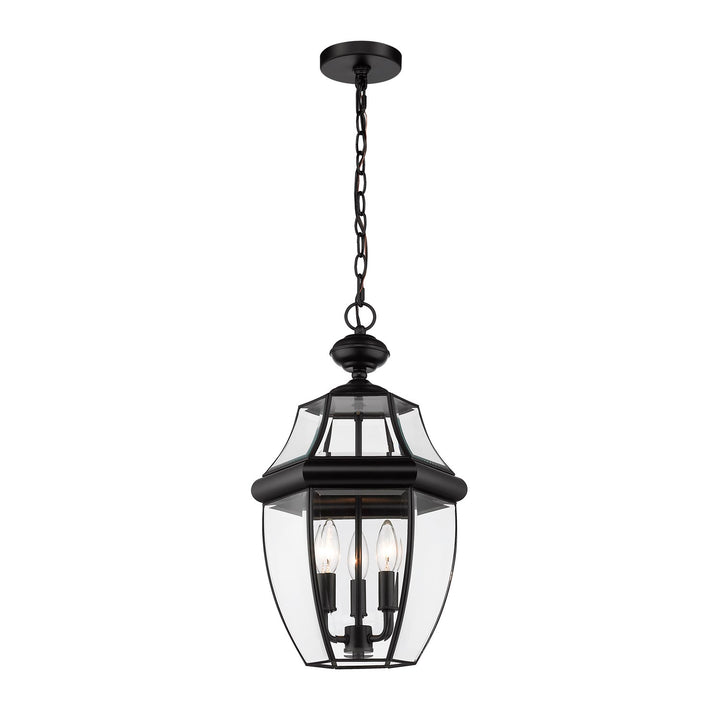 3 Light Outdoor Chain Mount Ceiling Fixture by Z-Lite
