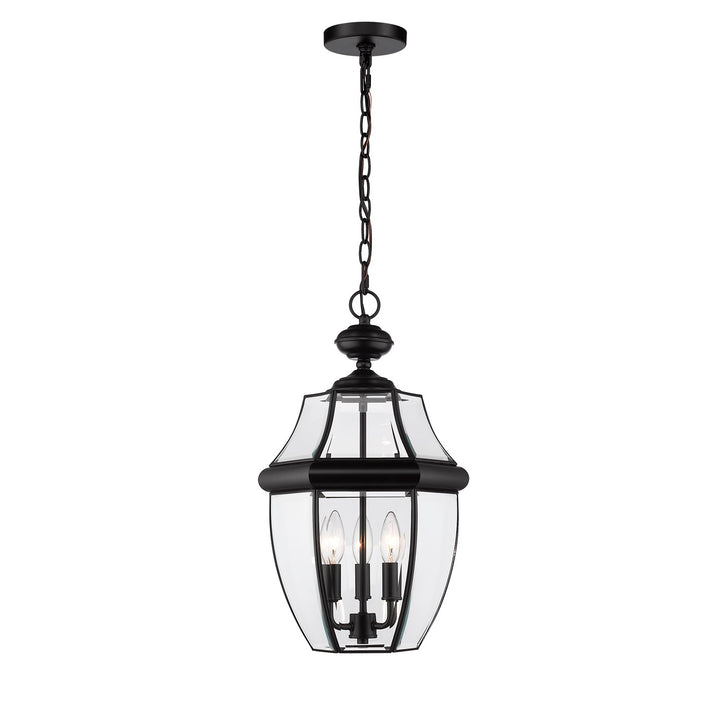 3 Light Outdoor Chain Mount Ceiling Fixture
