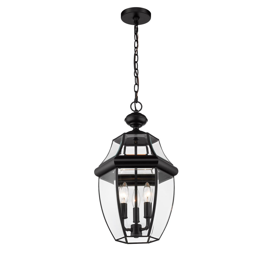 3 Light Outdoor Chain Mount Ceiling Fixture
