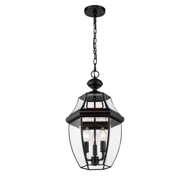 3 Light Outdoor Chain Mount Ceiling Fixture