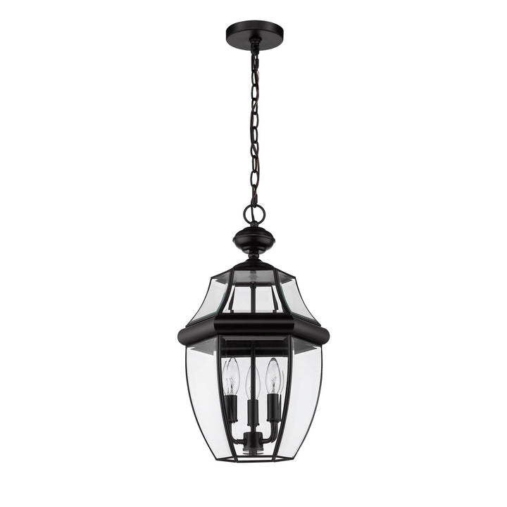 3 Light Outdoor Chain Mount Ceiling Fixture