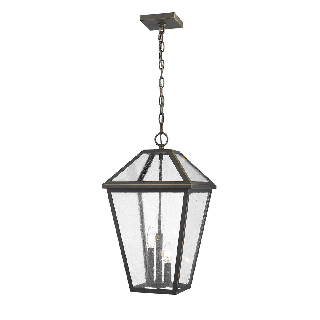 3 Light Outdoor Chain Mount Ceiling Fixture by Z-Lite