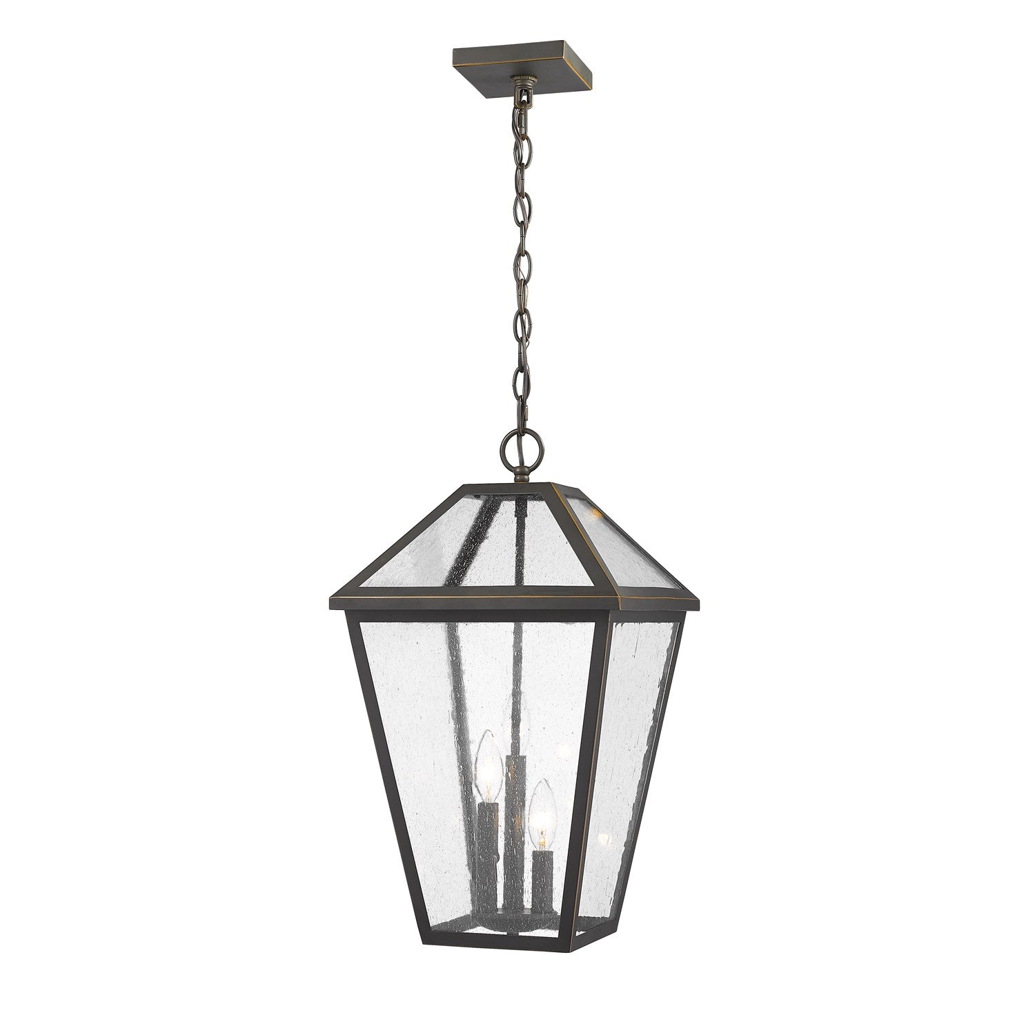 3 Light Outdoor Chain Mount Ceiling Fixture by Z-Lite